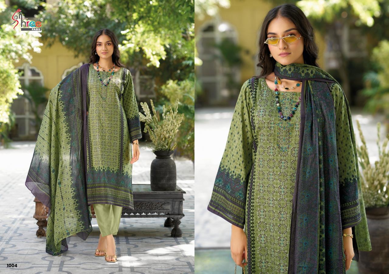 Shree Fabs Riwayat Lawn Emb Collection 2025 catalog pakistani lawn suits wholesale in bangladesh