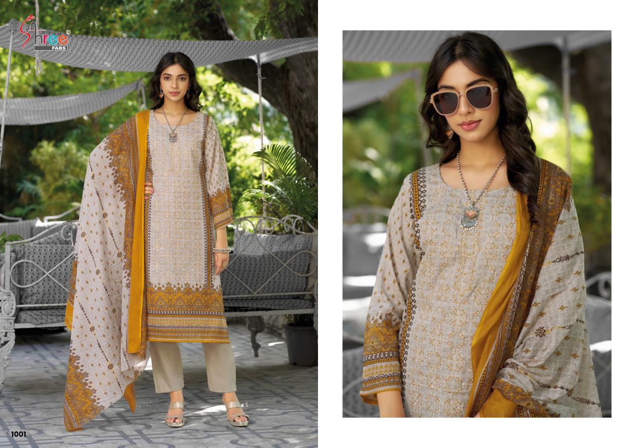 Shree Fabs Riwayat Lawn Emb Collection 2025 catalog pakistani lawn suits wholesale in bangladesh
