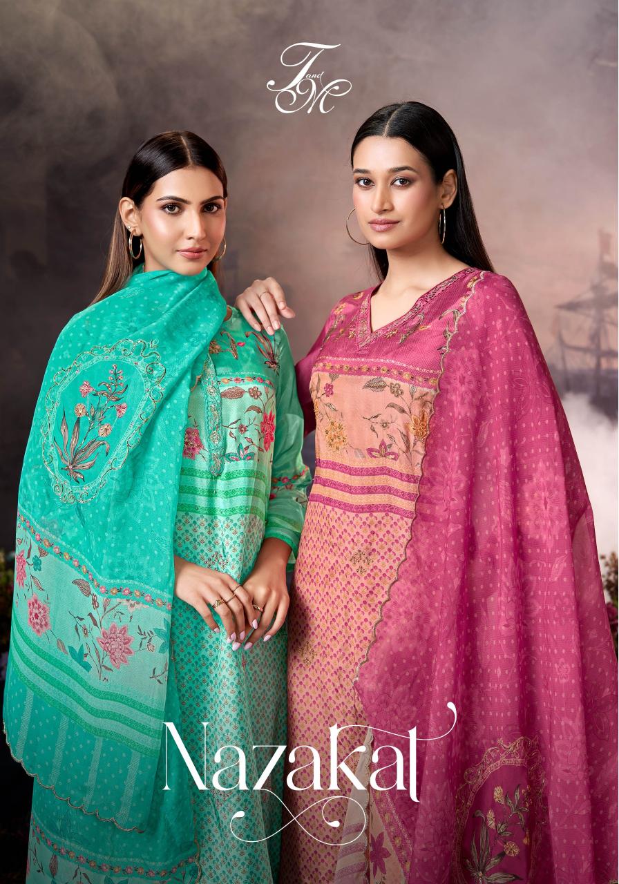 T&M Nazakat catalog cheap salwar kameez wholesale