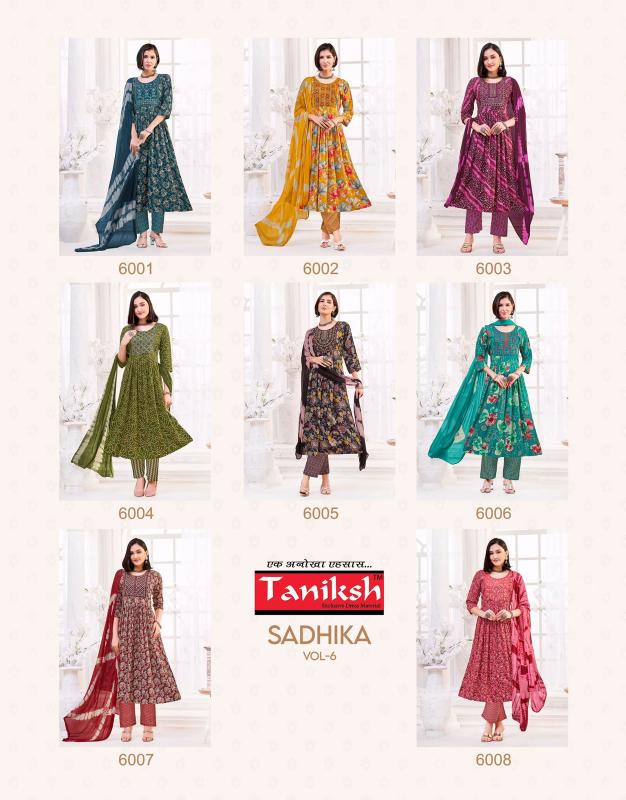 Taniksh Sadhika Vol 6 catalog buy kurtis at wholesale price