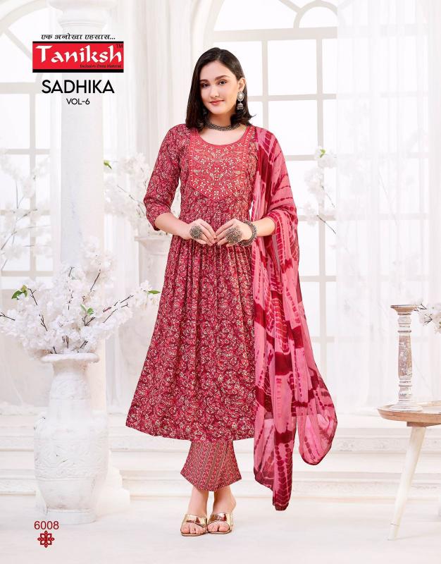 Taniksh Sadhika Vol 6 catalog buy kurtis at wholesale price