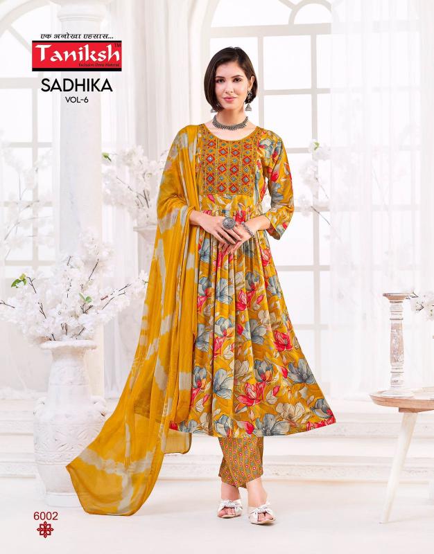 Taniksh Sadhika Vol 6 catalog buy kurtis at wholesale price