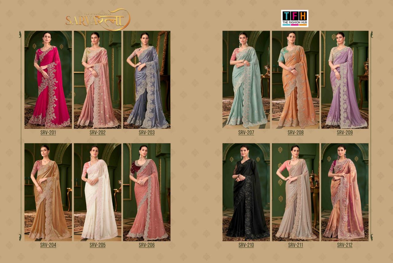 Tfh Sarvaratna catlog surat saree price