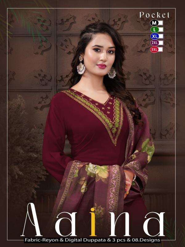 Trendy Aaina catalog brand kurtis wholesale