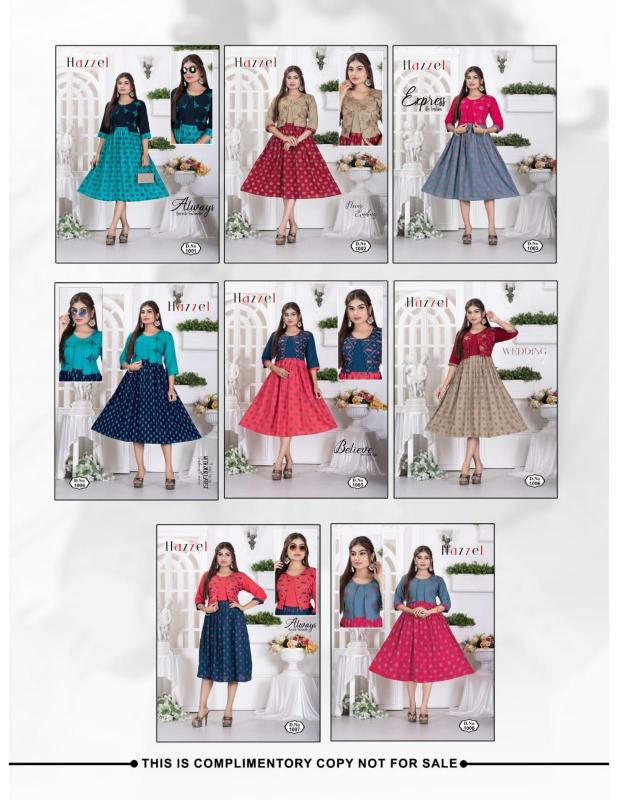Trendy Hazzel catalog wholesale kurtis in ludhiana 