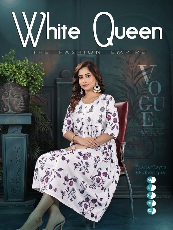 Trendy White Queen Vol 7 catalog wholesale kurtis delhi