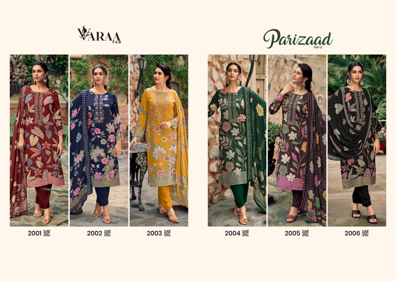 Varaa fab Parizaad vol 2 catalog ladies salwar kameez wholesale