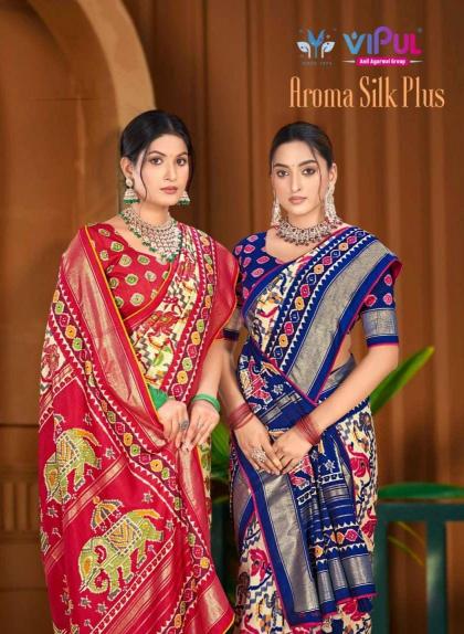 Vipul Aroma silk plus 915E catalog saree wholesale prices