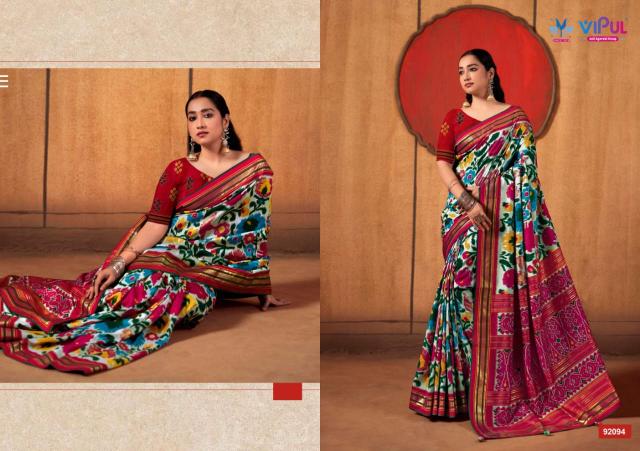 Vipul Aroma silk plus 920G catalog wholesale sarees in surat market