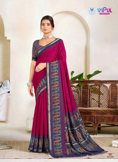 Vipul Monalisa Vol 3 catalog cotton saree wholesale market in surat