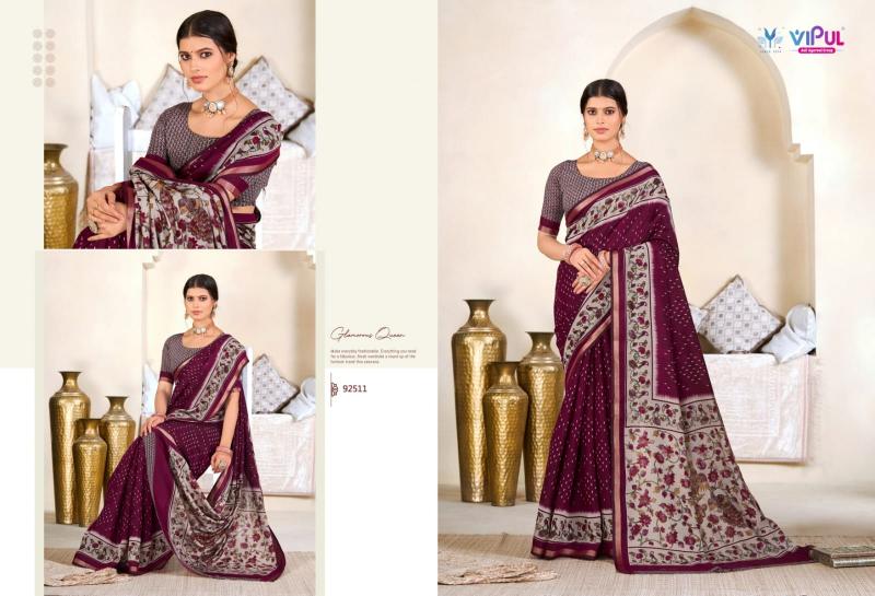 Vipul Monalisa Vol 3 catalog cotton saree wholesale market in surat
