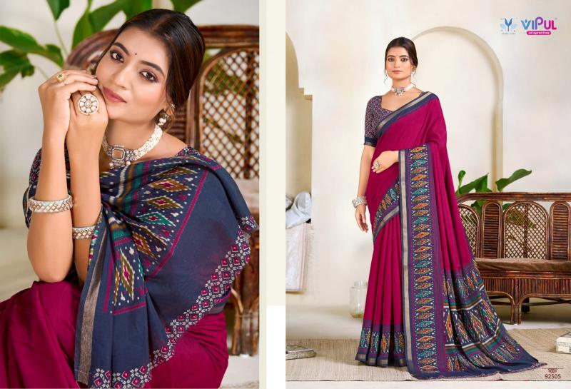 Vipul Monalisa Vol 3 catalog cotton saree wholesale market in surat