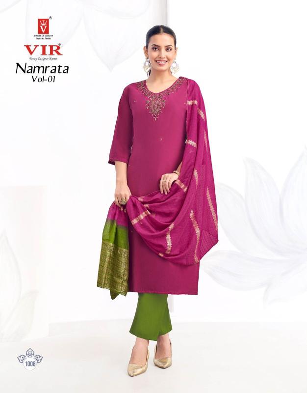 Vir Namrata vol 1 catalog branded kurtis wholesale in hyderabad