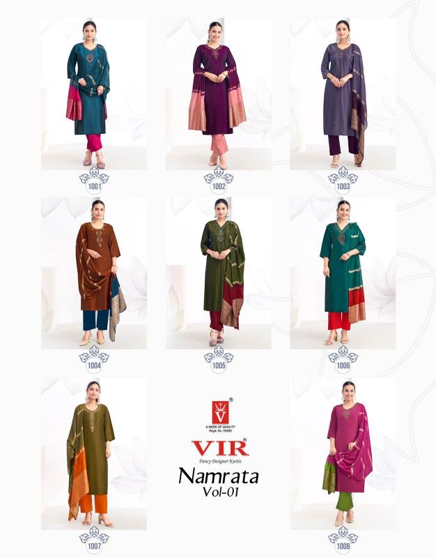 Vir Namrata vol 1 catalog branded kurtis wholesale in hyderabad