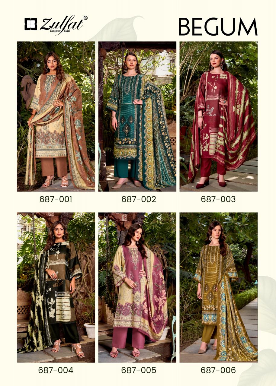 Zulfat Begum catalog wholesale ladies dress material suppliers in vadodara