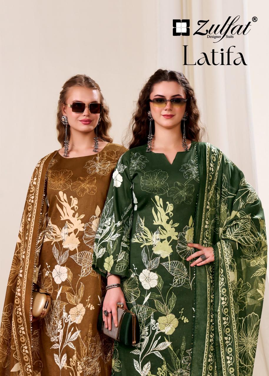 Zulfat Latifa catalog wholesale ladies dress material in ludhiana