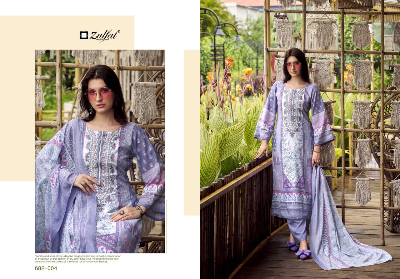 Zulfat Sana Safina catalog dress material wholesale market in chennai