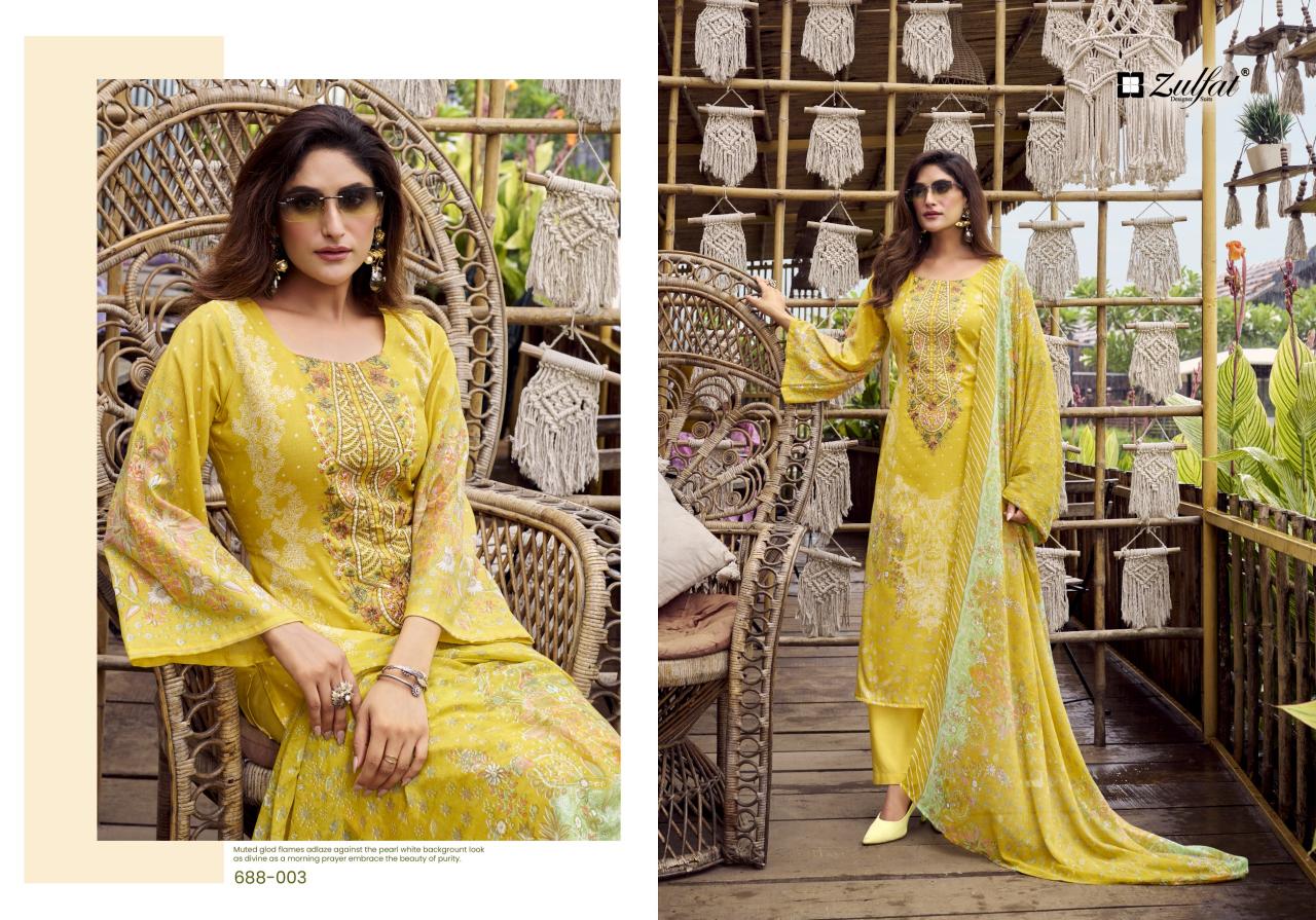 Zulfat Sana Safina catalog dress material wholesale market in chennai