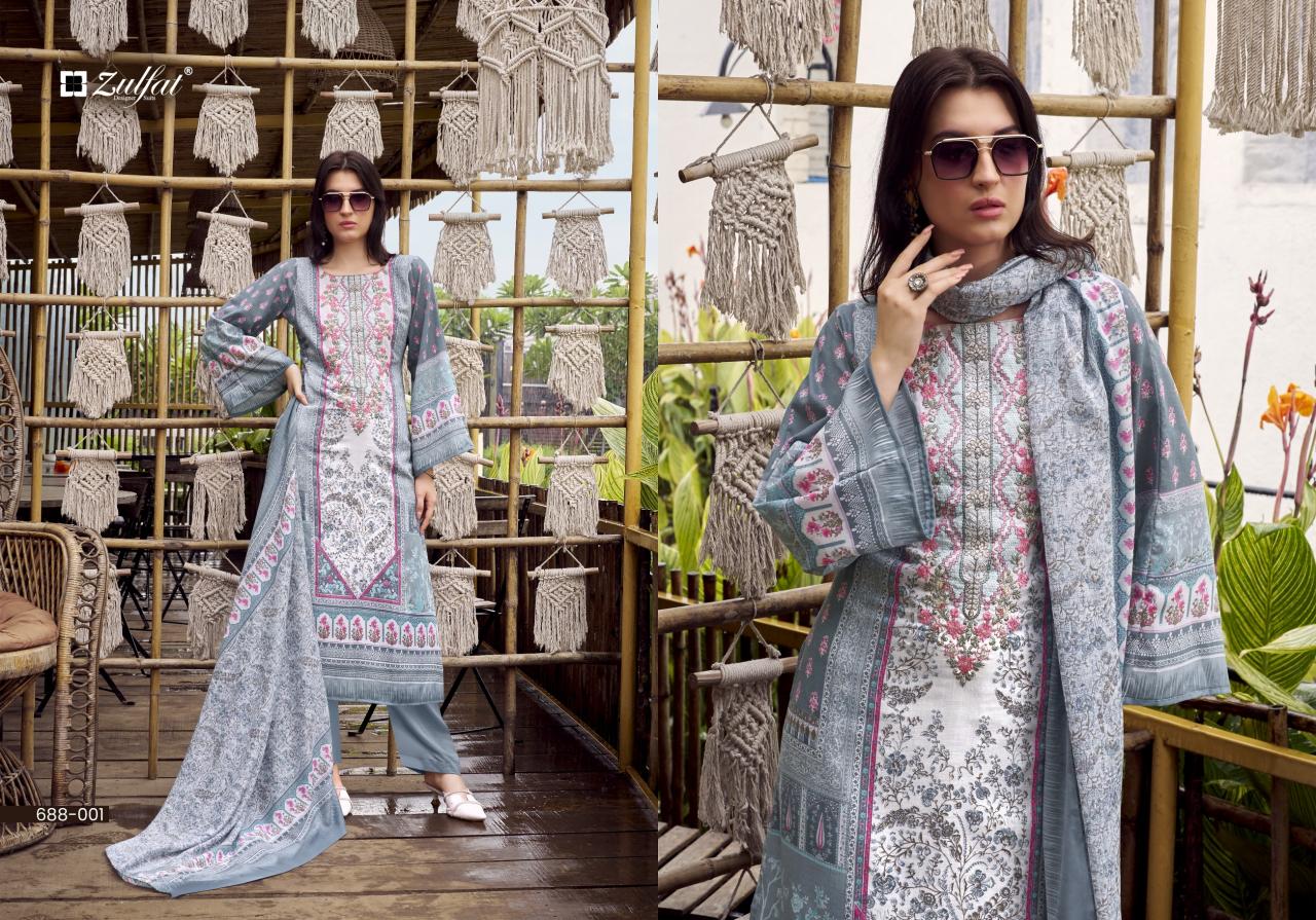 Zulfat Sana Safina catalog dress material wholesale market in chennai