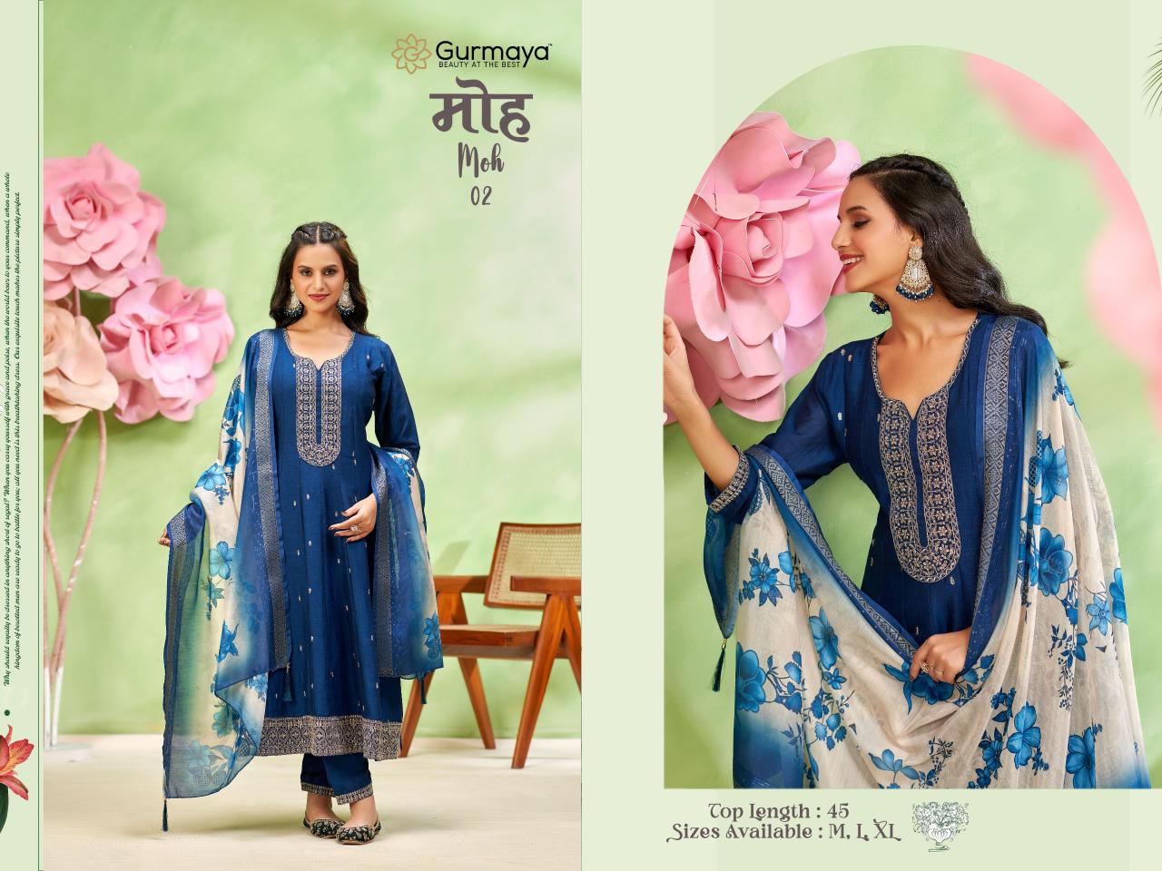 Aanchi Moh 1 & 2 catalog fab india kurtis wholesale