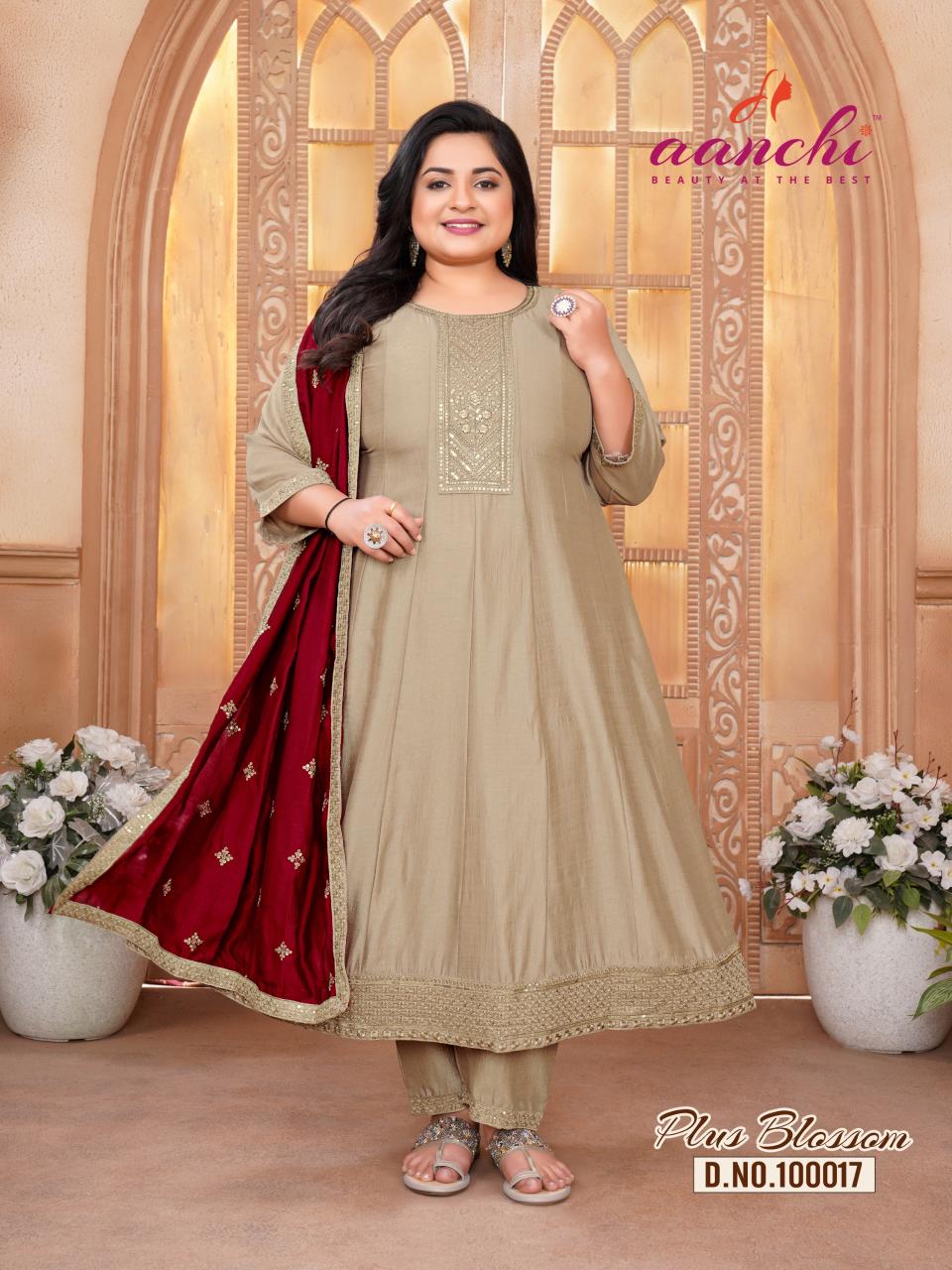 Aanchi Plus Blossom catalog kurti at wholesale rate online