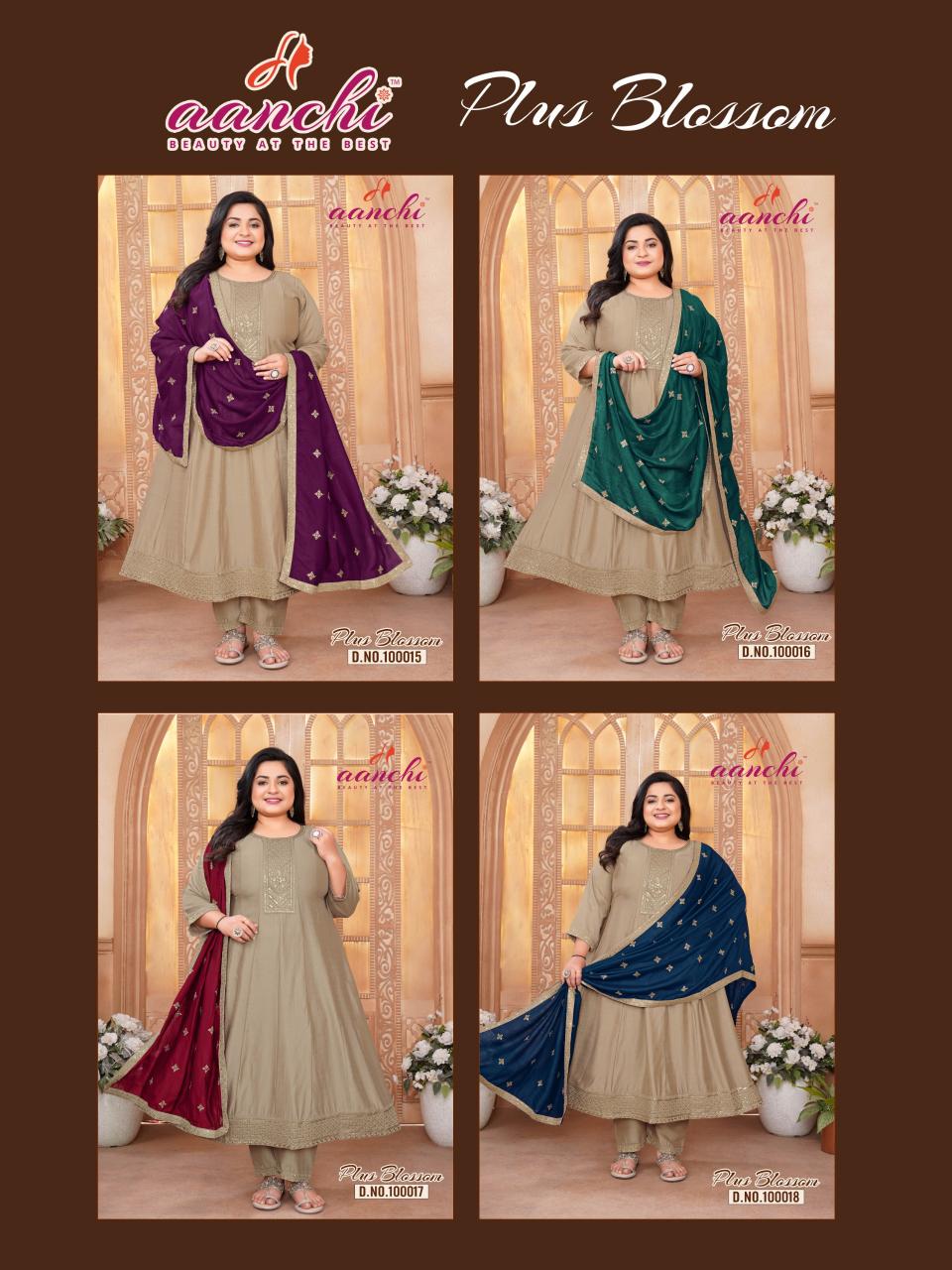 Aanchi Plus Blossom catalog kurti at wholesale rate online