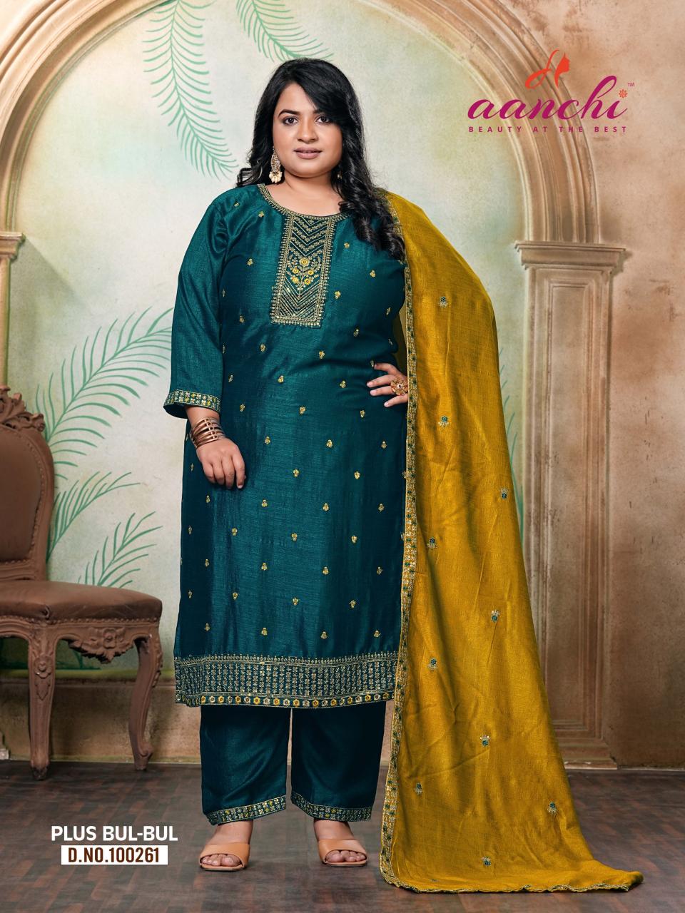 Aanchi Plus Bulbul catalog kurti wholesaler in indore