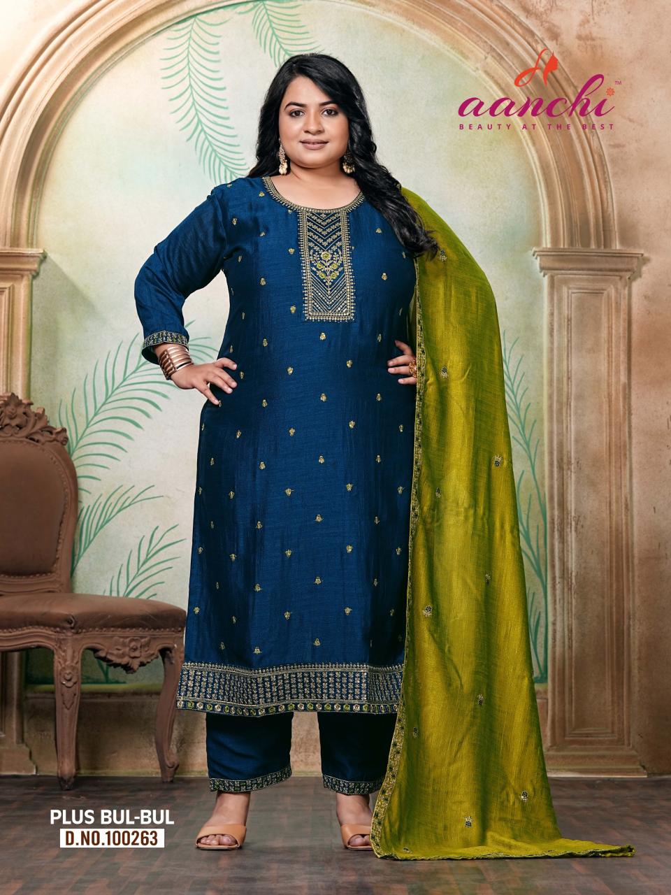 Aanchi Plus Bulbul catalog kurti wholesaler in indore