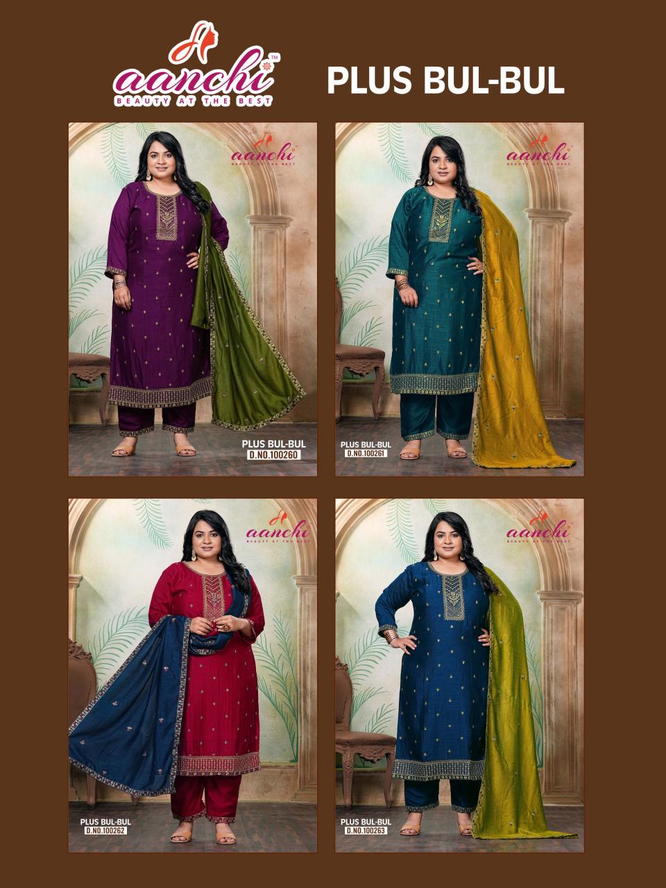 Aanchi Plus Bulbul catalog kurti wholesaler in indore