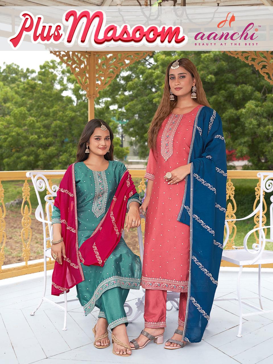 Aanchi Plus Masoom catalog kurti at wholesale rate