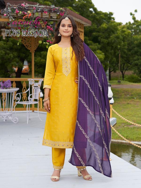 Aanchi Plus Masoom catalog kurti at wholesale rate
