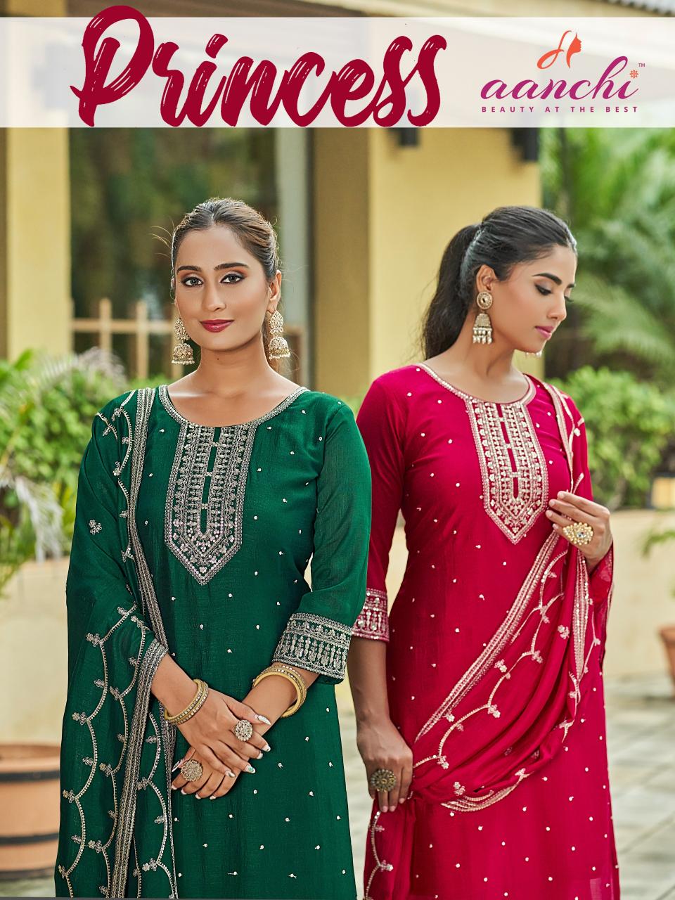 Aanchi Princess catalog comfort lady kurti pants wholesale