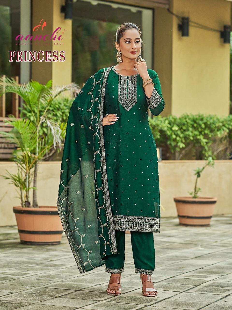 Aanchi Princess catalog comfort lady kurti pants wholesale