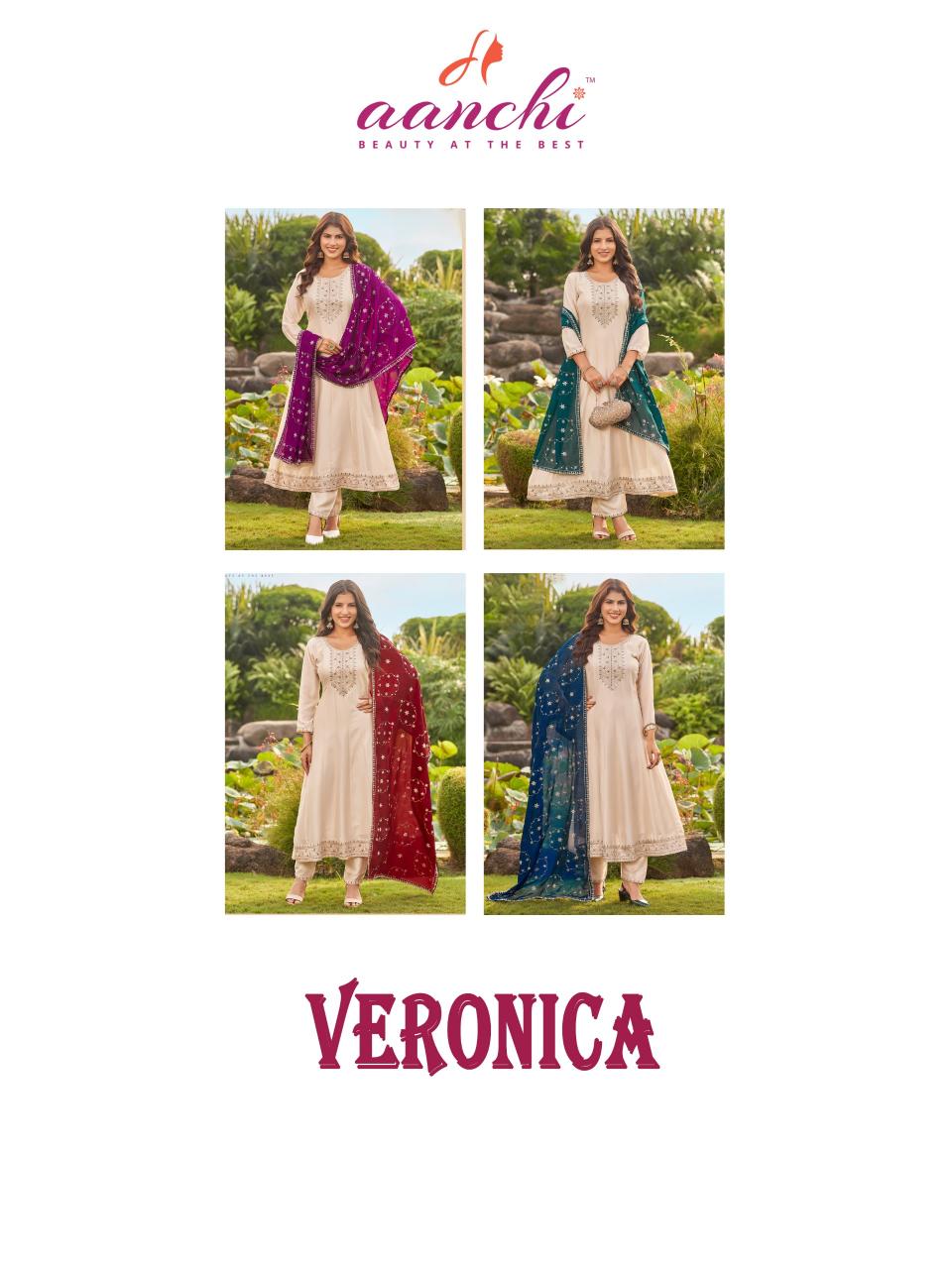 Aanchi Veronica catalog yufta wholesale kurtis