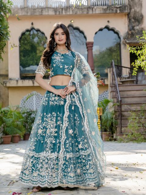 Aawiya 02 Rama catalog designer lehenga manufacturer in india
