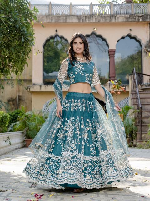 Aawiya 02 Rama catalog designer lehenga manufacturer in india