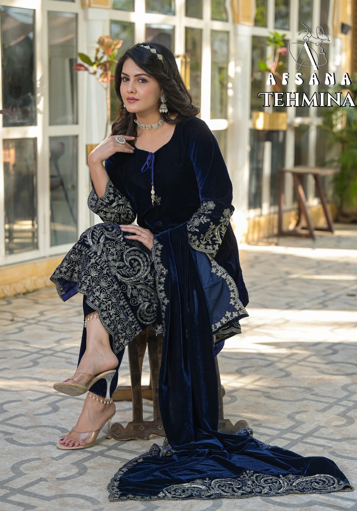 Afsana Tehmina catalog wholesale textile salwar kameez