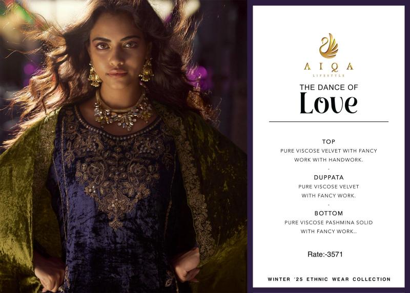 Aiqa The Dance of Love catalog salwar kameez at wholesale price