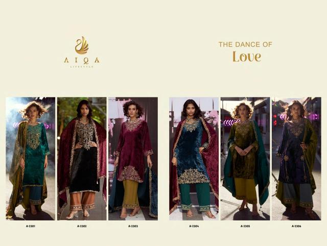 Aiqa The Dance of Love catalog salwar kameez at wholesale price