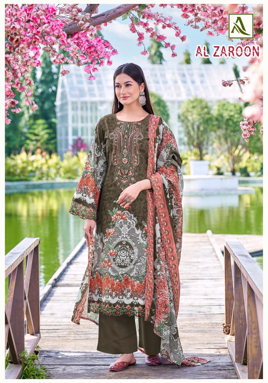 Alok AL Zaroon catalog dress materials for wholesale for online busibesss