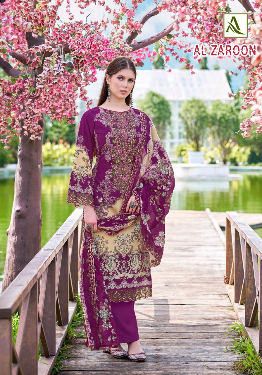 Alok AL Zaroon catalog dress materials for wholesale for online busibesss