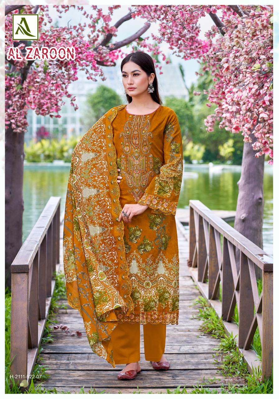 Alok AL Zaroon catalog dress materials for wholesale for online busibesss