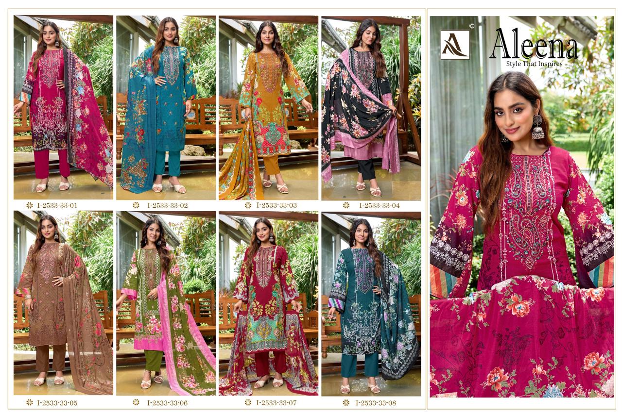 Alok Aleena catalog unstitched wholesale dress material