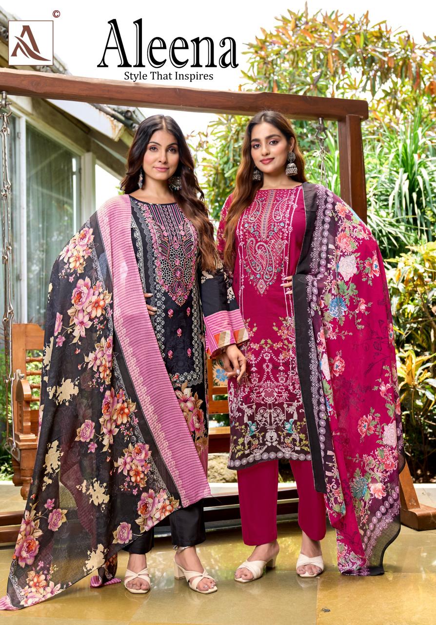 Alok Aleena catalog unstitched wholesale dress material