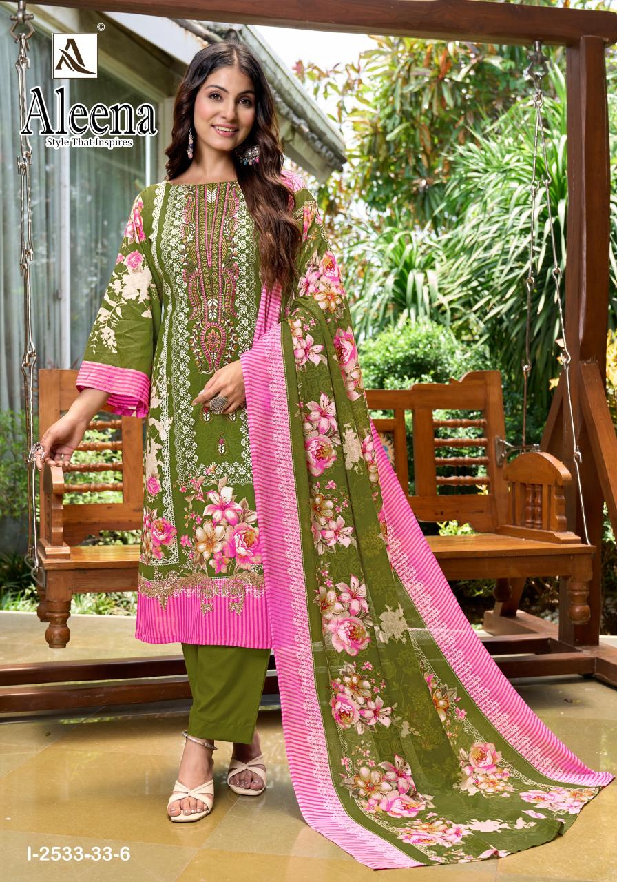 Alok Aleena catalog unstitched wholesale dress material