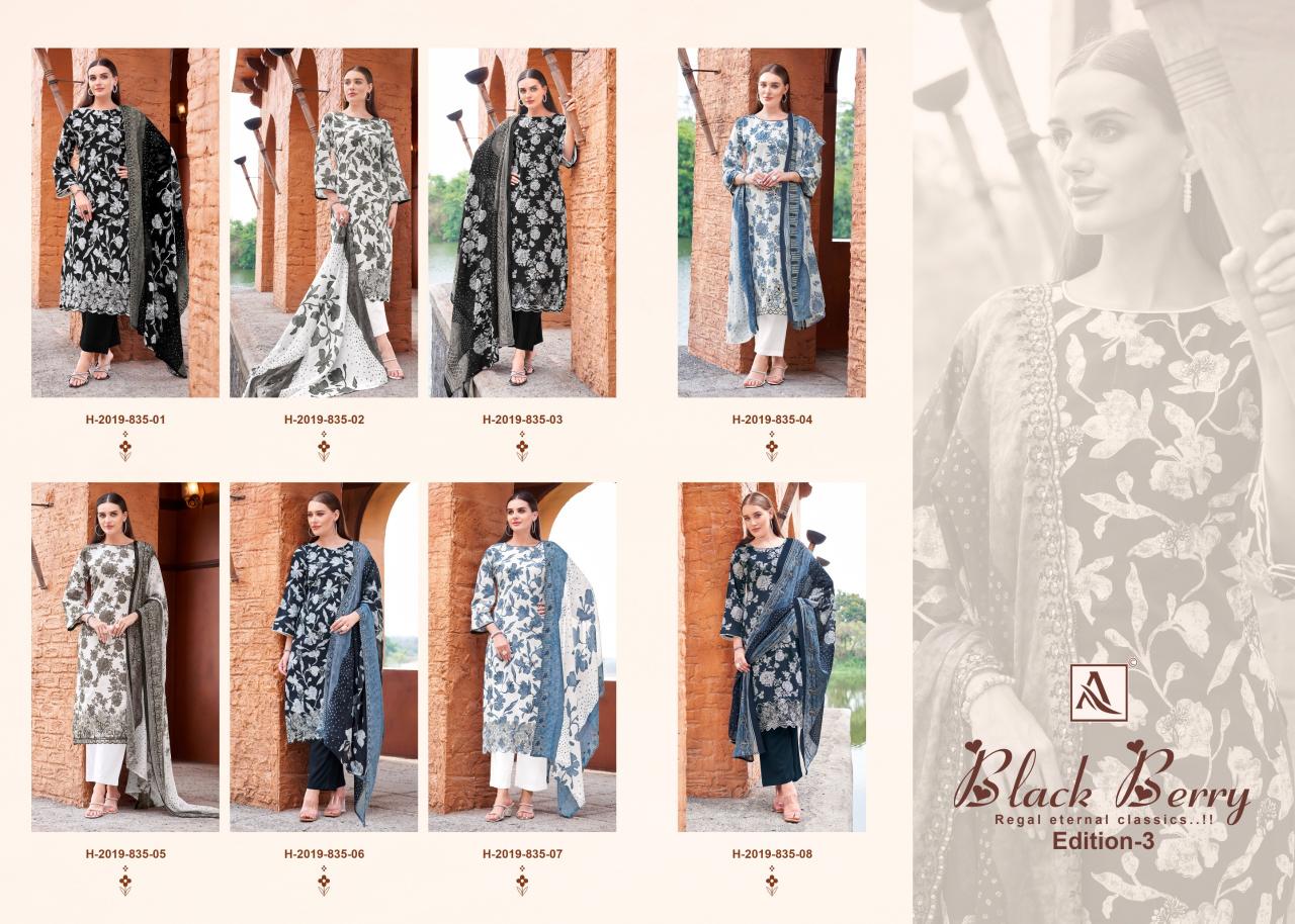 Alok Black Berry Vol 3 catalog dress materials for wholesale