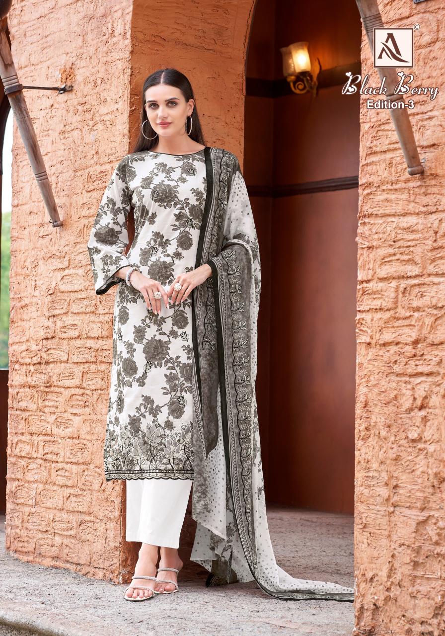 Alok Black Berry Vol 3 catalog dress materials for wholesale