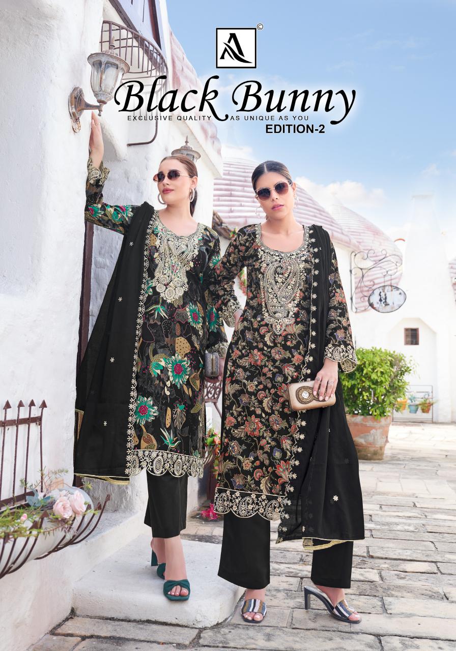 Alok Black Bunny vol 2 catalog wholesale punjabi dress materials