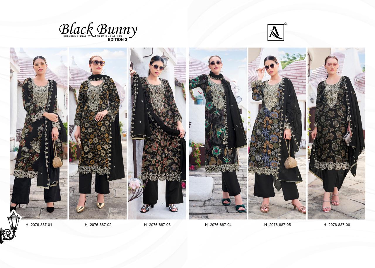 Alok Black Bunny vol 2 catalog wholesale punjabi dress materials