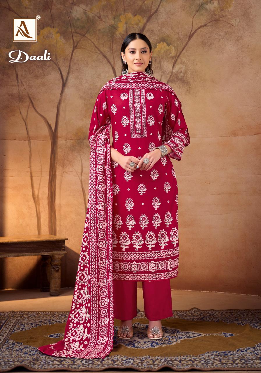 Alok Daali catalog dress material wholesalers in mangaldas market